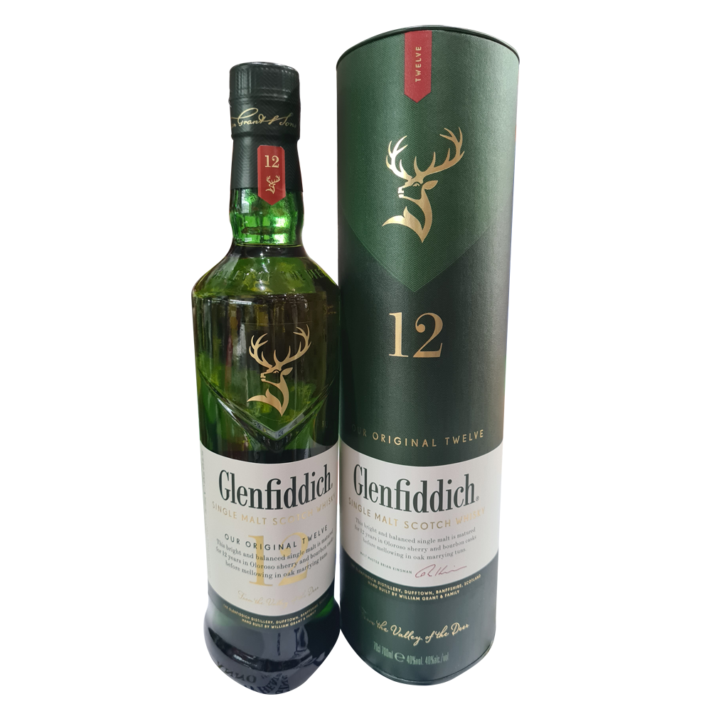 GLENFIDDICH SINGLE MALT WHISKY 12 YRS 