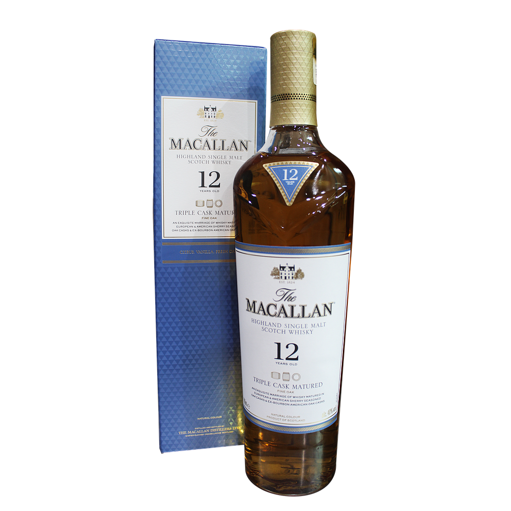 MACALLAN 12YRS TRIPLE CASK WHISKY  70CL 