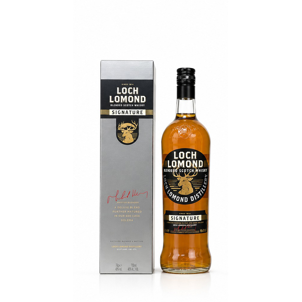 LOCH LOMOND SIGNATURE SOLERA CASK SCOTCH WHISKY  W/GB