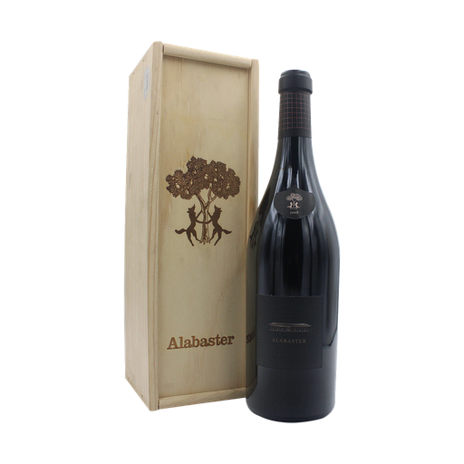 [ALBR-75] ALABASTER TORO WITH WOODEN BOX