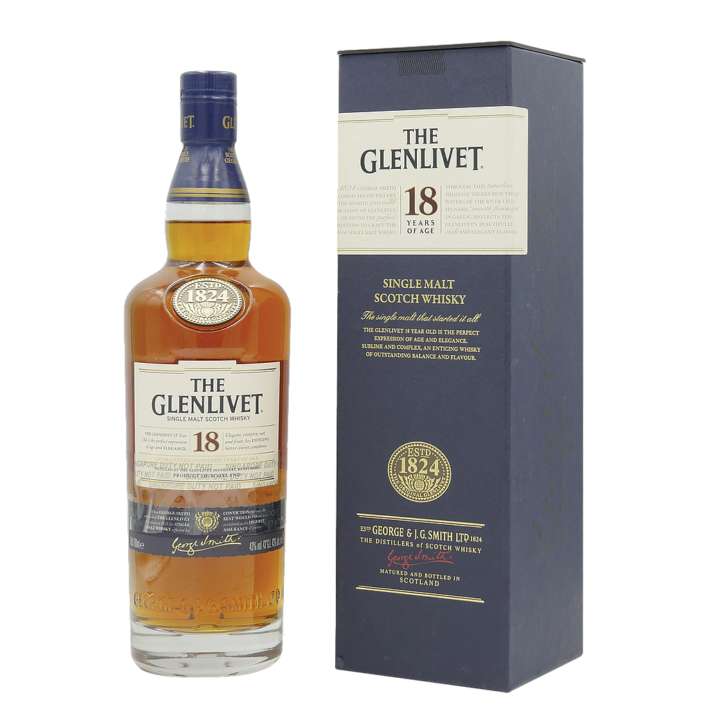 GLENLIVET (格兰威特) SINGLE MALT WHISKY 18 YRS