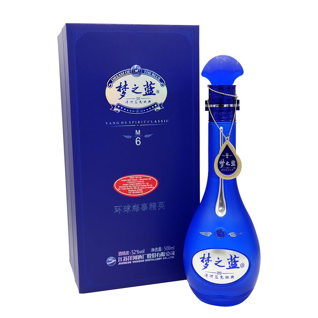 Amazon.co.jp: 洋河大曲 夢之藍 M6+ 52度 550ml : 食品・飲料・お酒