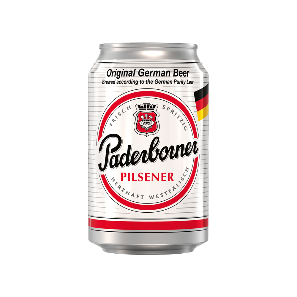 PADERBORNER PILSENER BEER (CAN)